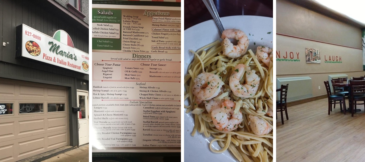 Maria's Italian Restaurant Menu