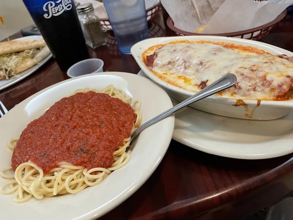 Egg Plant Veggie and Spaghetti